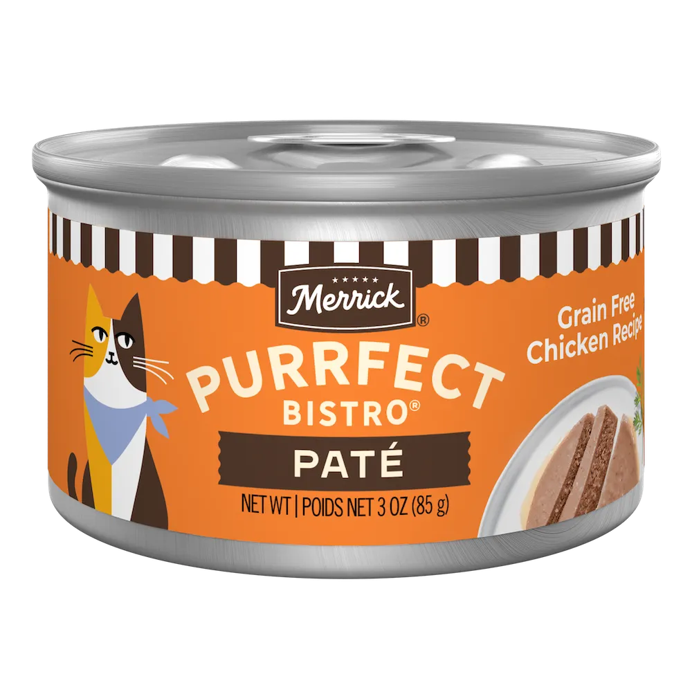 Merrick Purrfect Bistro Grain Free Adult Chicken Pate Cat Food (3oz)
