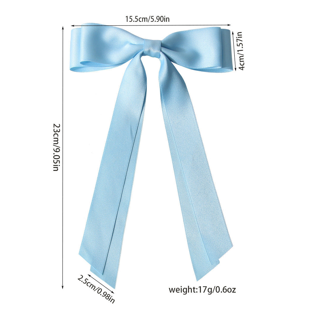 Sweet Double Ribbon Hairpin - Long Bow Clip