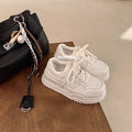 Platform Height Increasing Casual Lace Up Sports Board Shoes