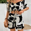 Summer Casual Shorts Suit Two-Piece Set