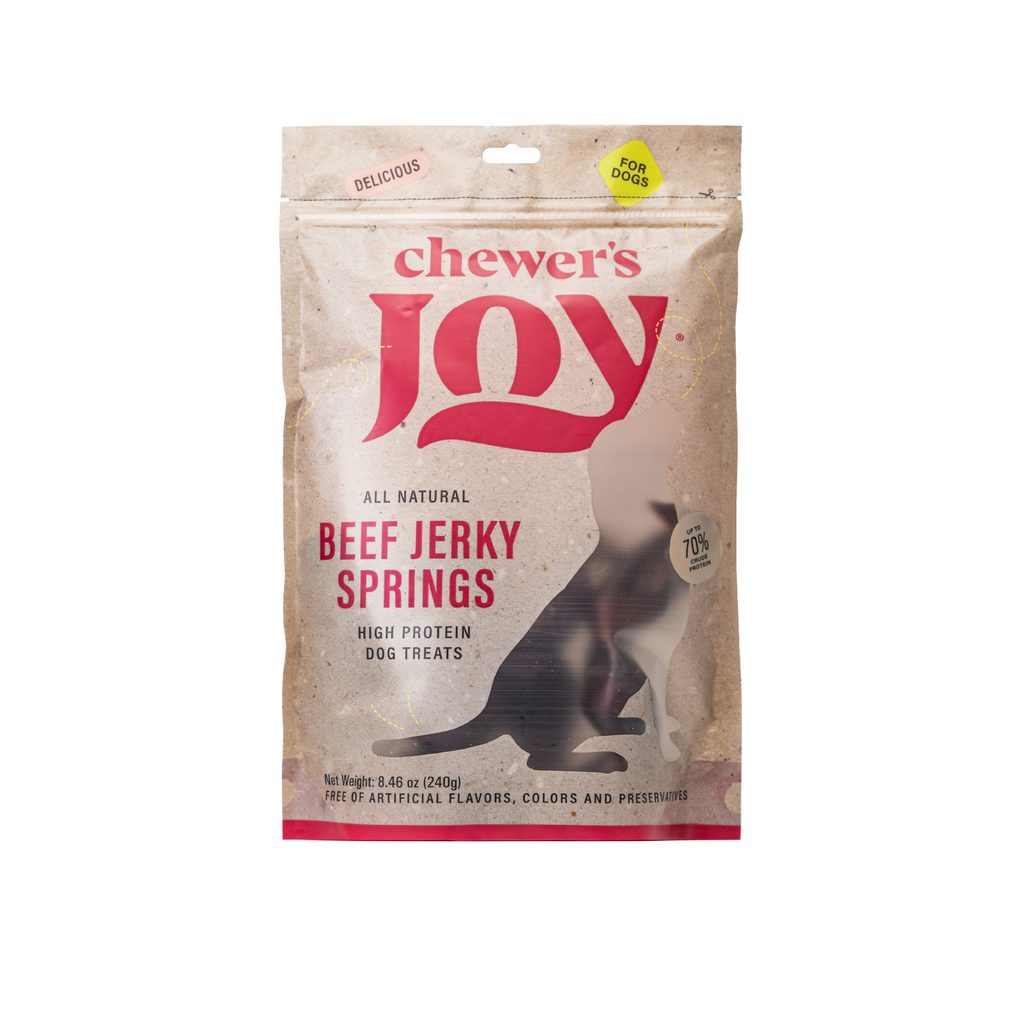 Beef Jerky Spring Sticks for Dogs – 7-8" (12 Count)