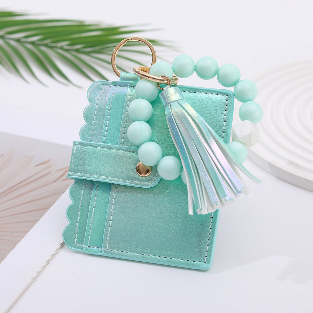 European And American Colorful Laser Gradient Card Holder
