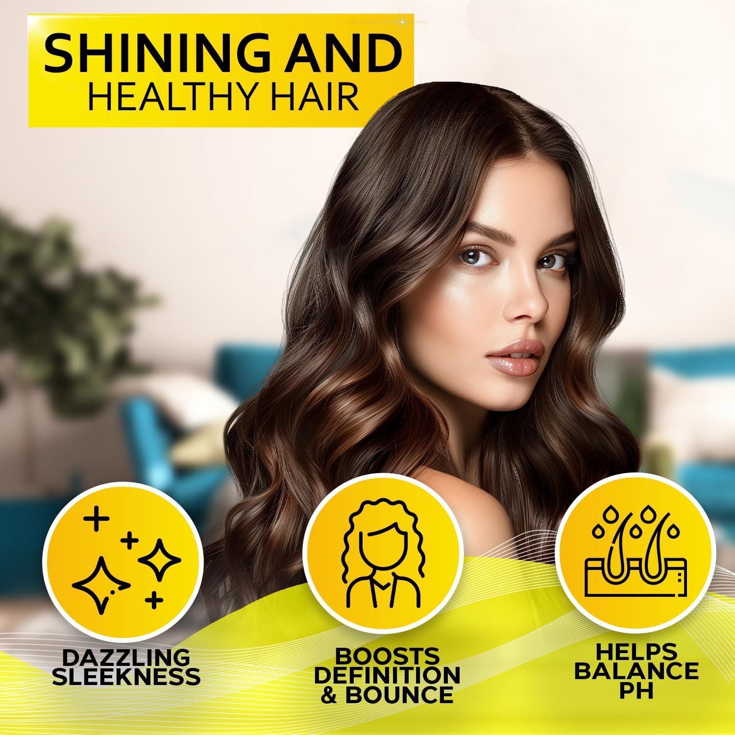 Clarifying Shampoo and Conditioner Set Sulfate Free Hair Care Products for Women and Men Build Up Remover for Curly Straight Color Treated Oily and Black Hair Hydrating Dry Split Ends Formula
