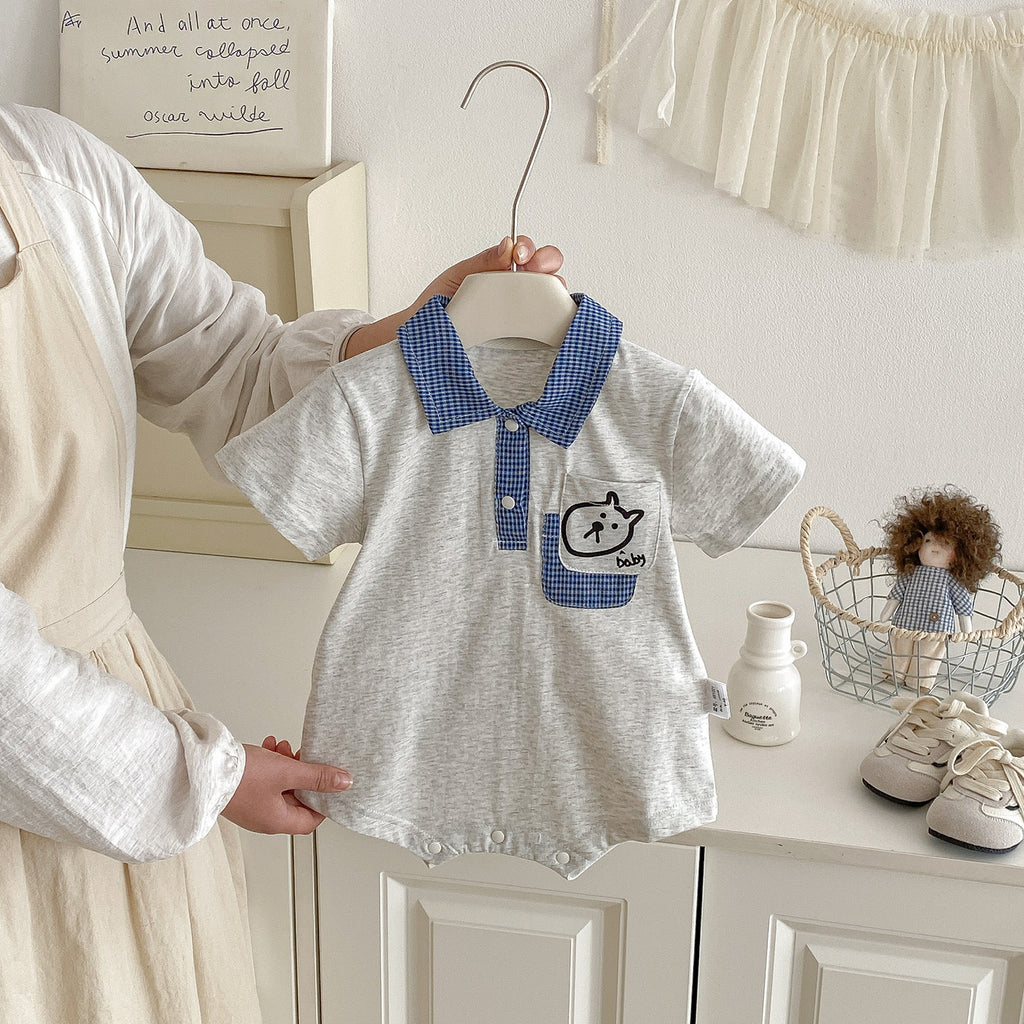 Lightweight Cartoon Cotton Baby Onesie