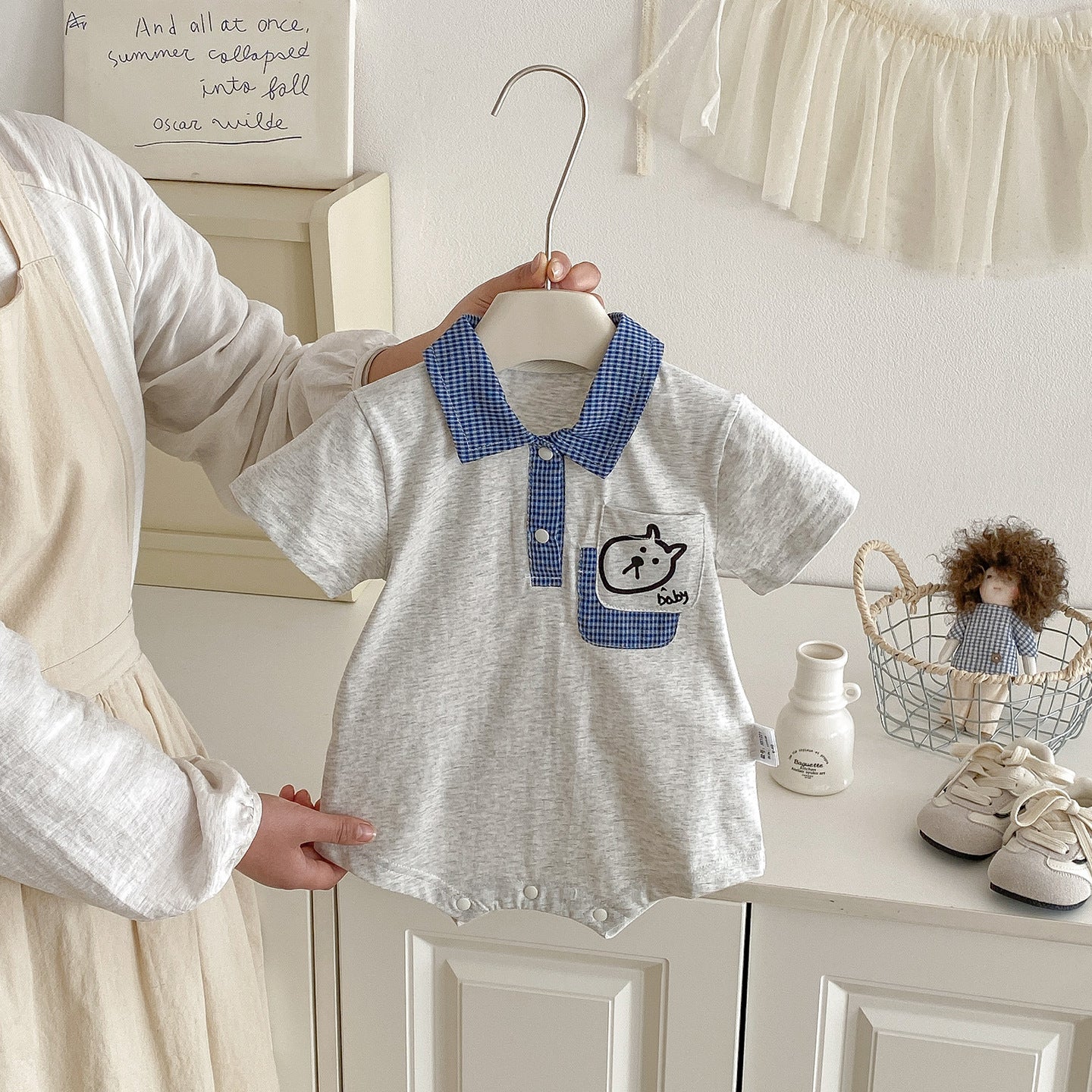 Lightweight Cartoon Cotton Baby Onesie