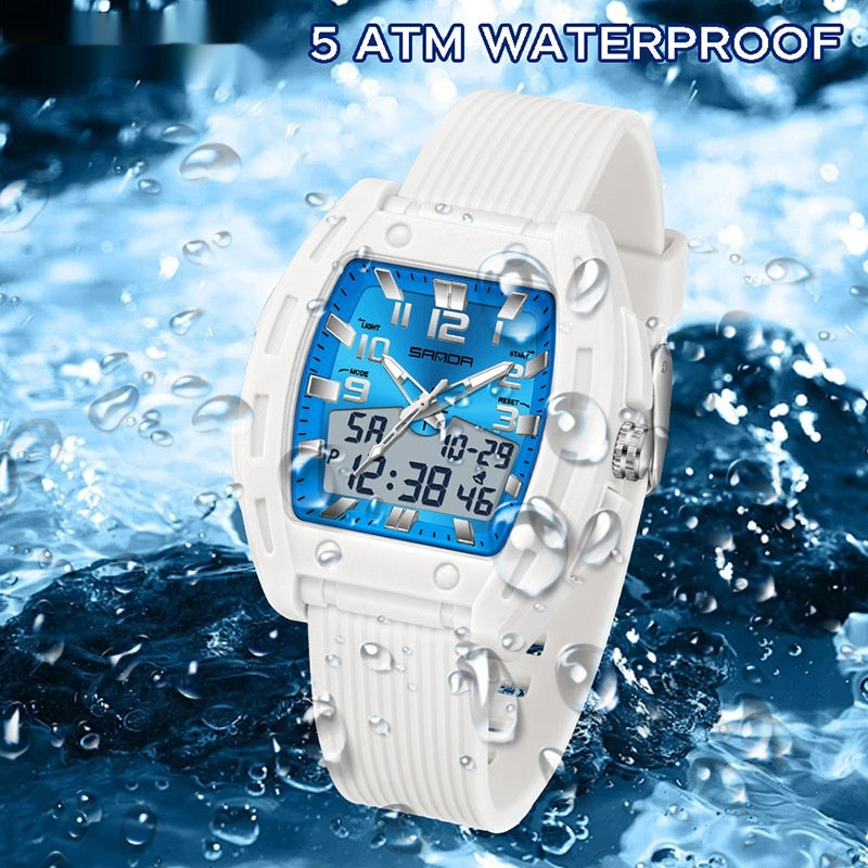 A Sporty Stylish And Energetic Unisex Bucket-style Wristwatch