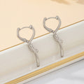 Gold Silver Plated Minimalist Geometric Stud Earrings, Sweet Cute Versatile Daily Earrings For Girls & Students
