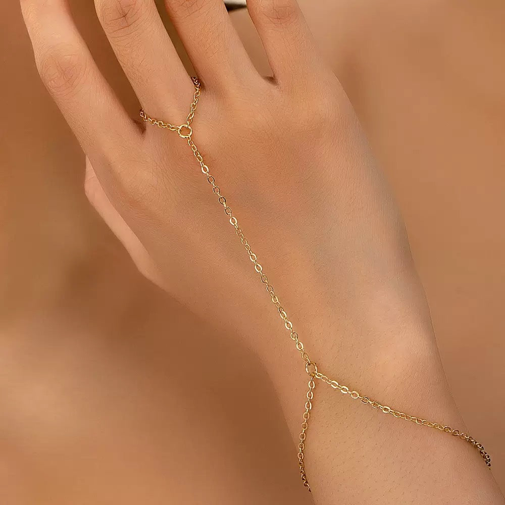 Womens Alloy Multi-layer Ring Chain