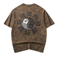 Koi Top Chinese Trendy Embroidered Short Sleeve