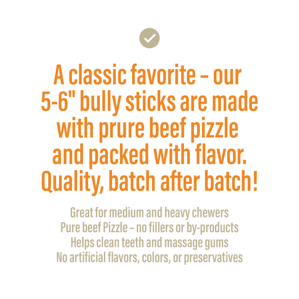 Bully Sticks for Dogs – 5-6" (8oz)