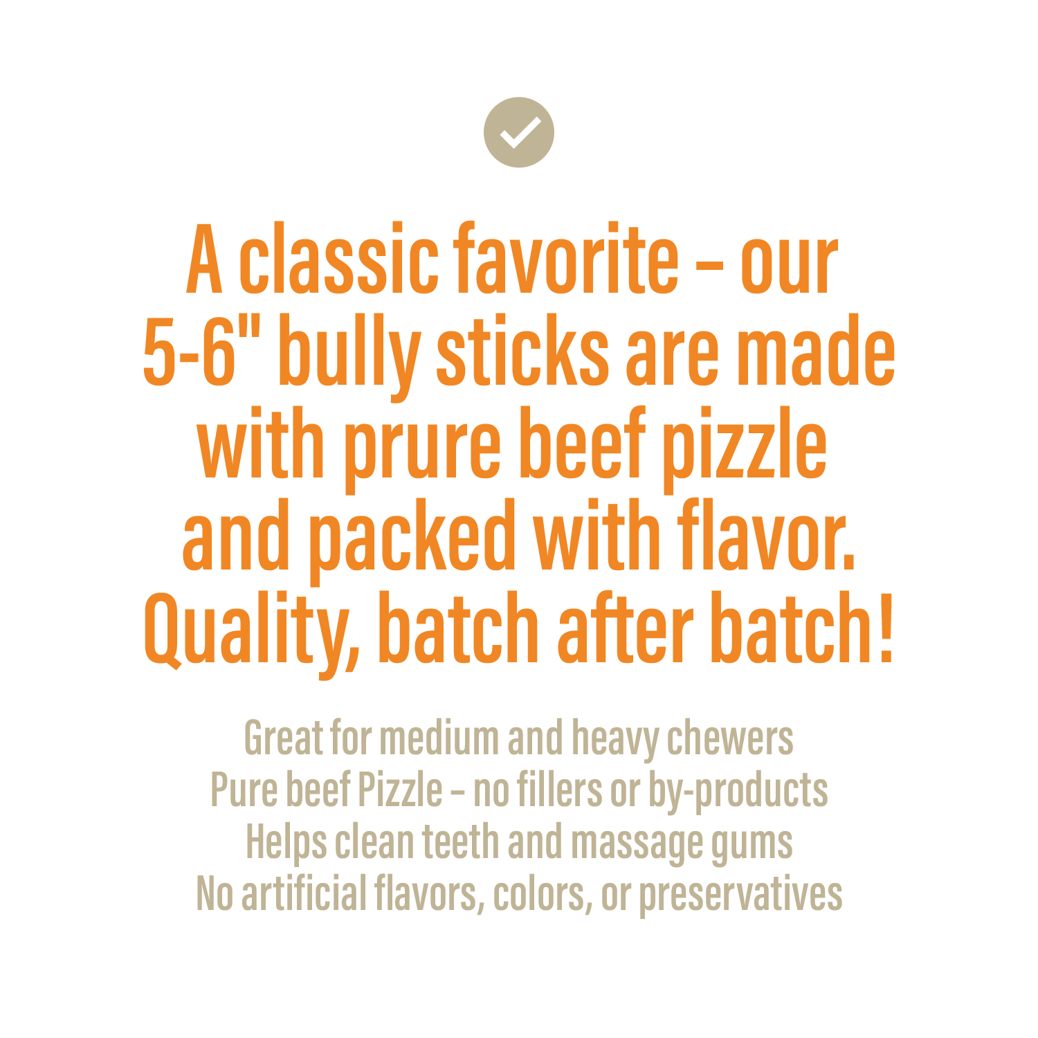Bully Sticks for Dogs – 5-6" (8oz)