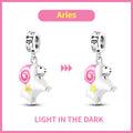S925 Colorful Luminous Constellation Pendant