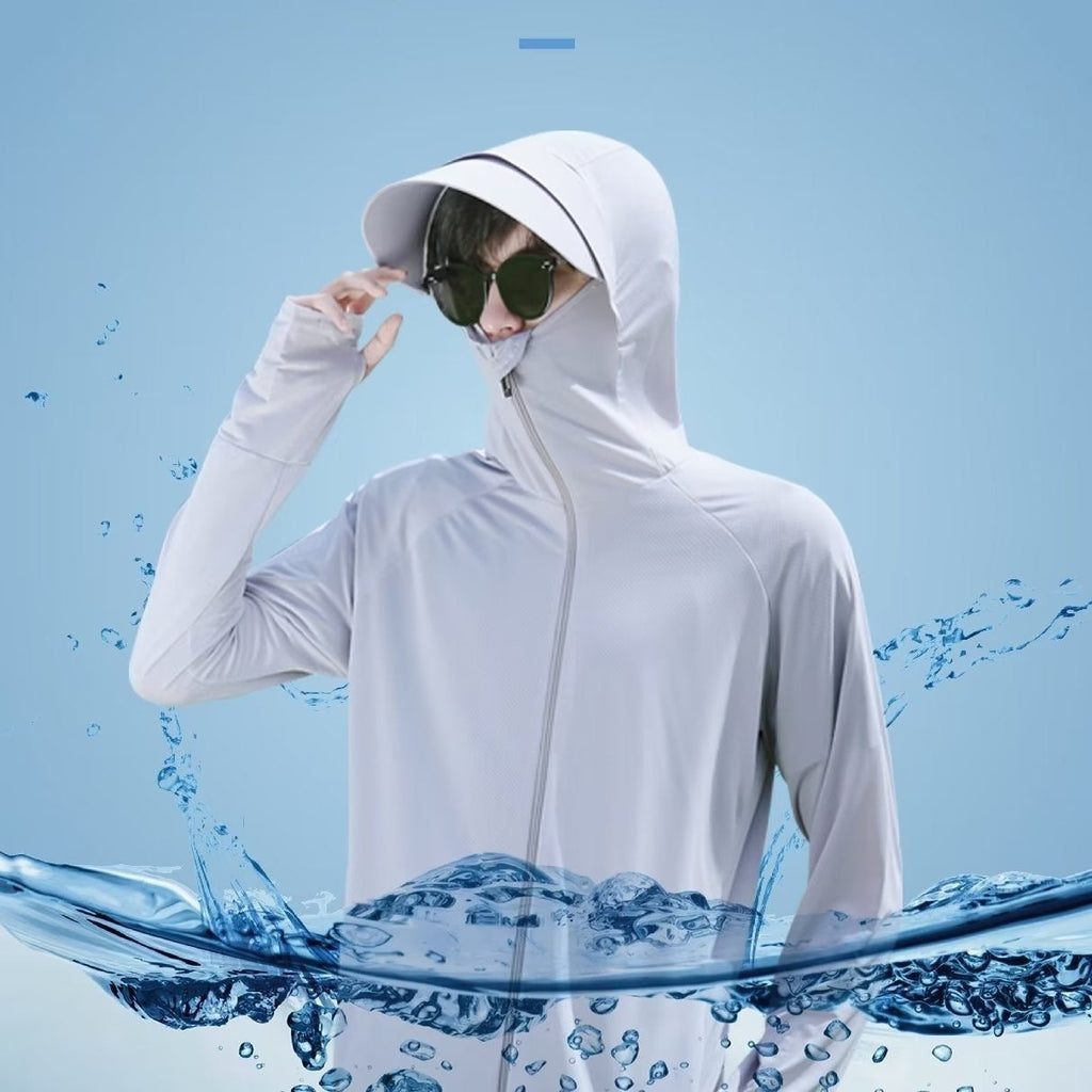 Men's Summer UV-proof Breathable Outdoor Fishing Clothes Cycling Sun-protective Clothing Lightweight