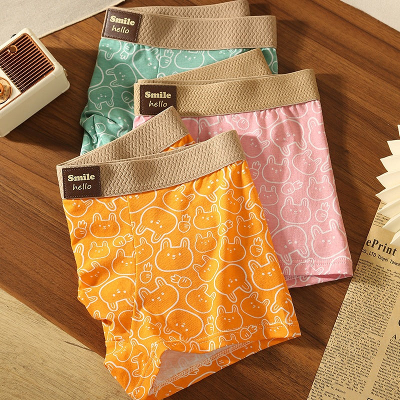 Men's Underwear Cartoon Printed Cotton Briefs