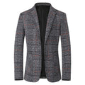 Mid-age Mens Suit Dad-style Casual Single-breasted Blazer