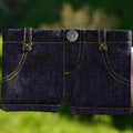 Denim Jacket Convenient To Carry When You Go Outdenim Wallet And Cardholder
