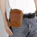 Genuine Leather Mens Cowhide Durable Work Belt-Powered Bag