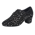 Outdoor Latin Dance Shoes With A Fabric Upper Star Design And Rubber Sole