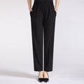 Plus Size Ice Silk Cropped Pants
