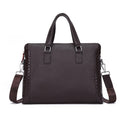 Genuine Leather Men's 14-inch Laptop Briefcase