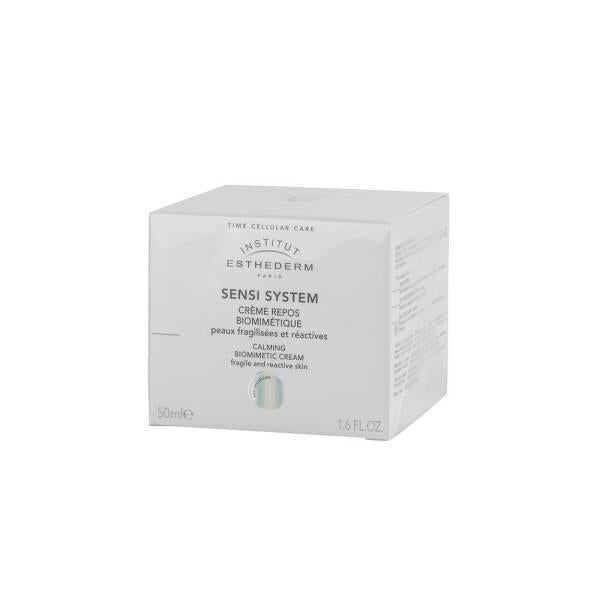 Esthederm Sensi System Calming Biomimetic Cream 50ml - Soothing Sensitive Skin with Fragrance-Free Skincare