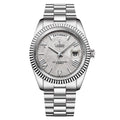 Men's Automatic Stainless Steel Sapphire Calendar Watch
