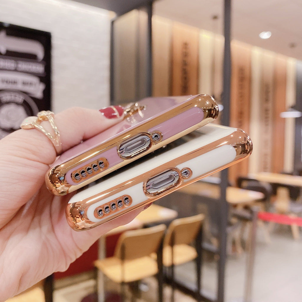 Mobile Phone Shell P40PRO Ring Buckle Bracket Magnetic Car M40 Electroplating Fine Hole Nova8