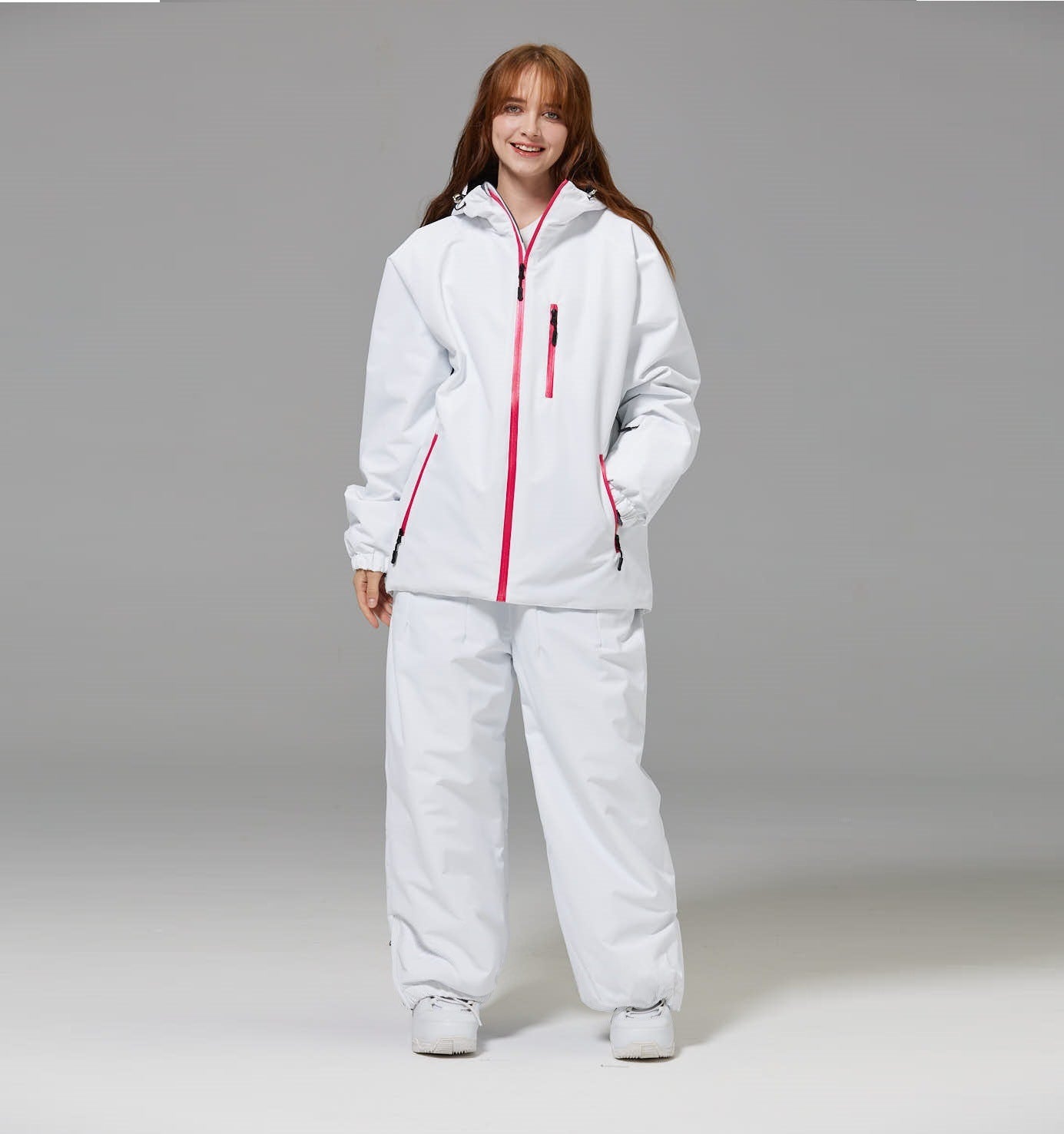 Unisex Windproof And Waterproof Loose-fitting Fashionable Ski Suit Set