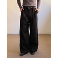 American-style Retro Pleated Thickened Wool Casual Suit Pants