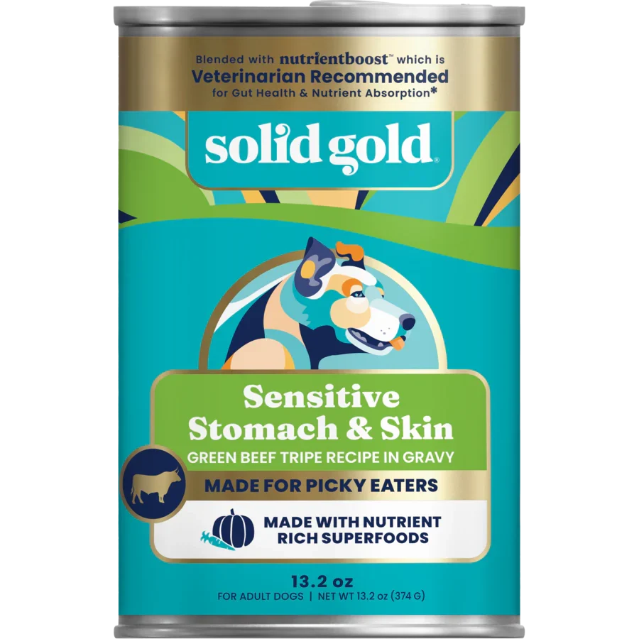 Solid Gold NutrientBoost Grain Free Green Beef Tripe Dog Pate (13.2oz)