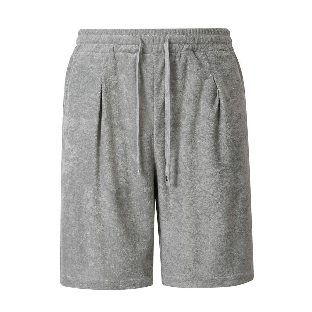 Mens Jacquard Casual Loose-fit Shorts