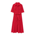Women's Clothing Poplin Dress