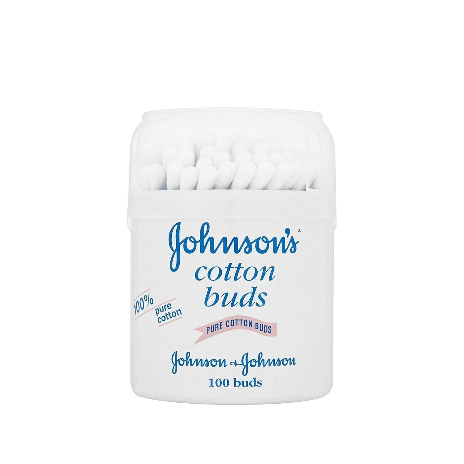 Johnson's Baby Cotton Swabs - Gentle Ear Cleaning for Infants - 100 Count