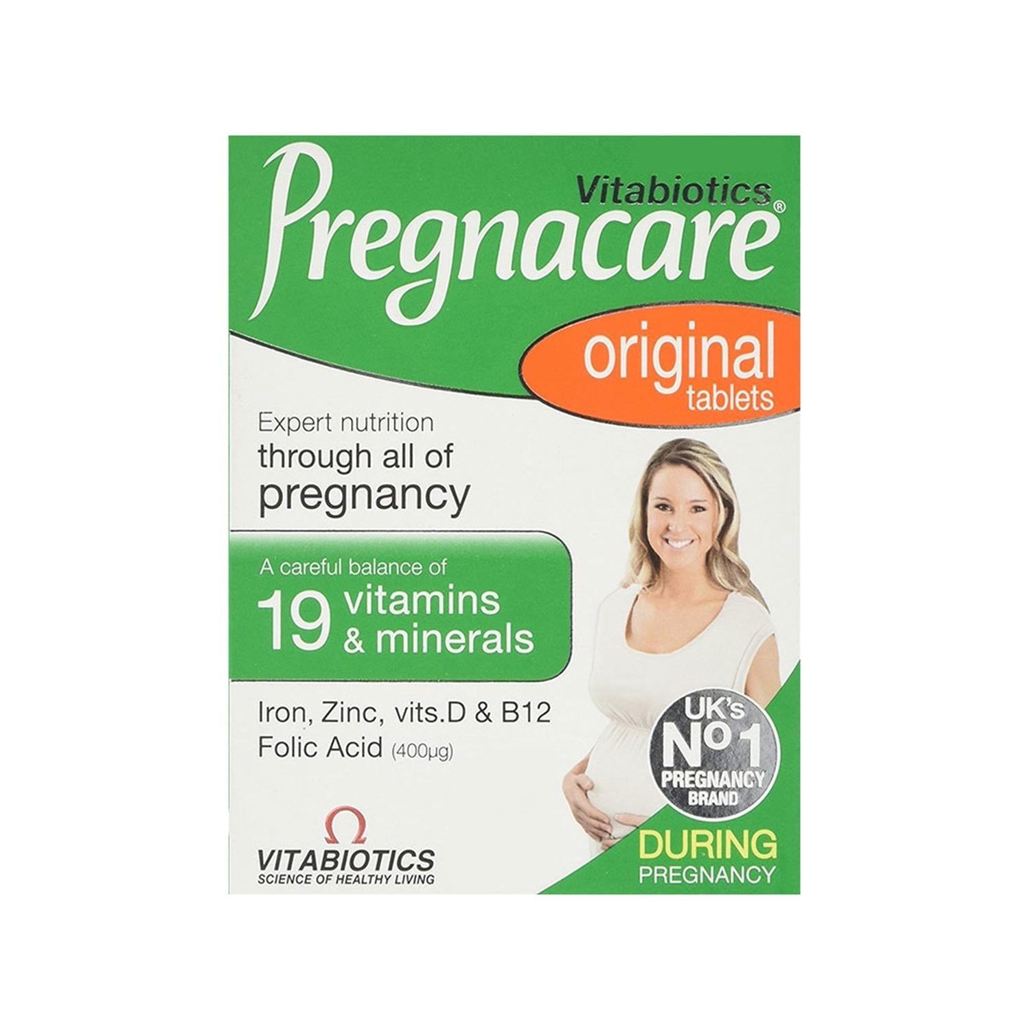 Vitabiotics Pregnacare Original Prenatal Supplement Tablets - 30 Count, Folic Acid for Pregnancy Support