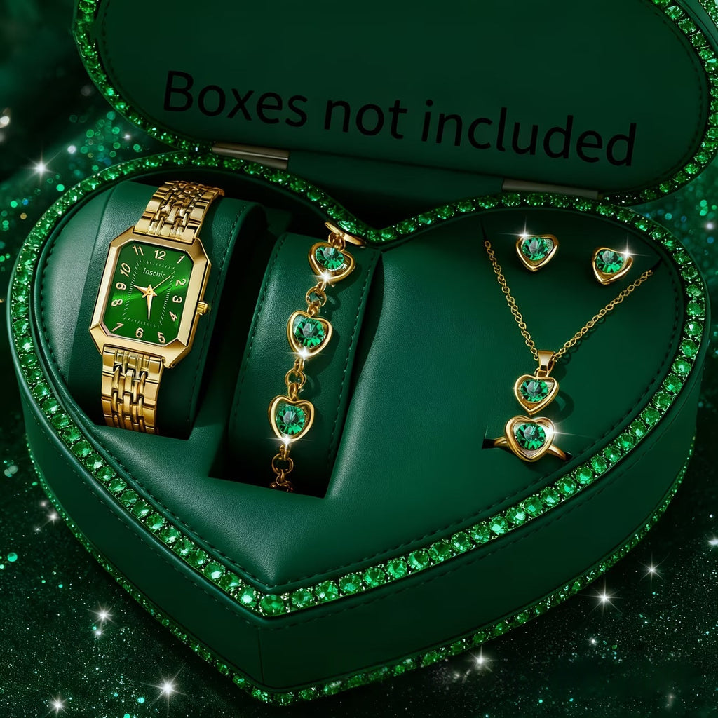 Womens Charitable Jewelry Set With Watch