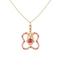 Creative Colorful Quicksand Bottle Zircon-Inlaid Necklace