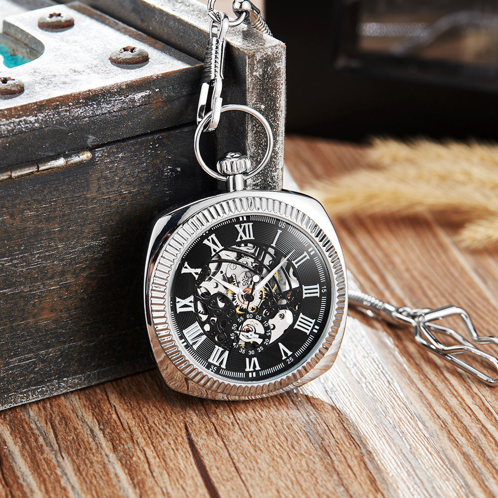 Trendy Fashionable Classic Retro Pocket Watch With A Chain