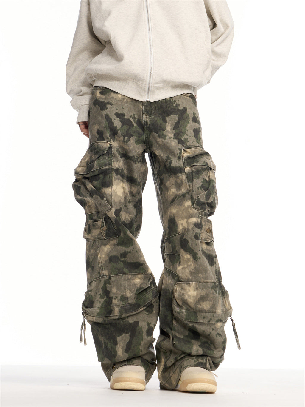 Heavy-duty Camouflage Loose-fit Trousers