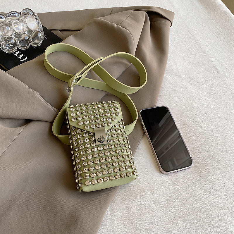 Single-shoulder Bag Instagram-style Rhinestone Design
