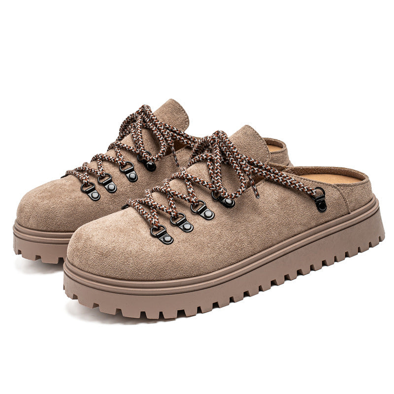 Summer Outdoor Office Lazy Slip-on Closed-toe Slippers