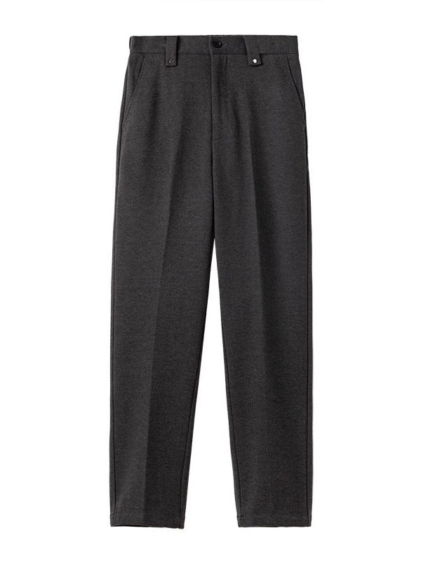 Mens Stylish Casual Straight-leg Suit Pants