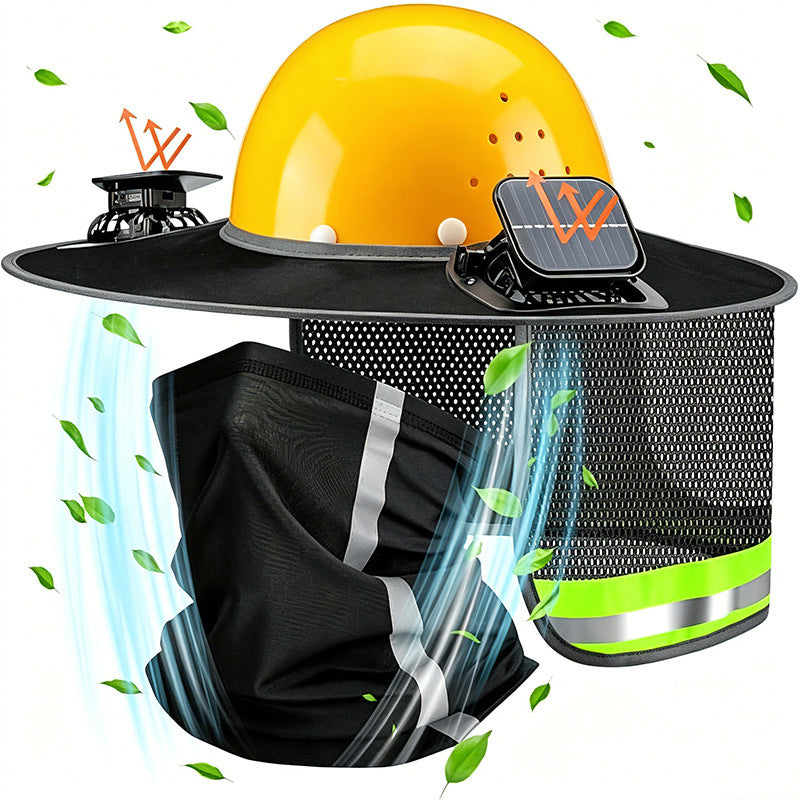 Solar-Powered Fan Outdoor Sunshade Fishermans Hat