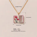 Retro Book Necklace For Women