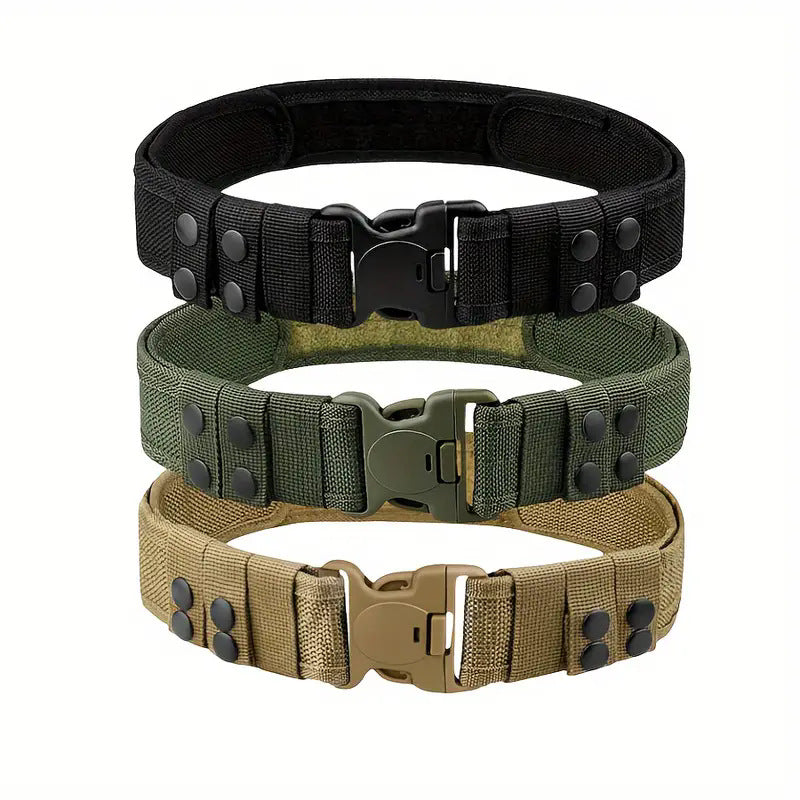 Tactical S-shaped Velcro Outdoor Hiking Belt