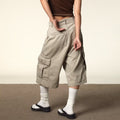 Loose Straight Cargo Cropped Pants