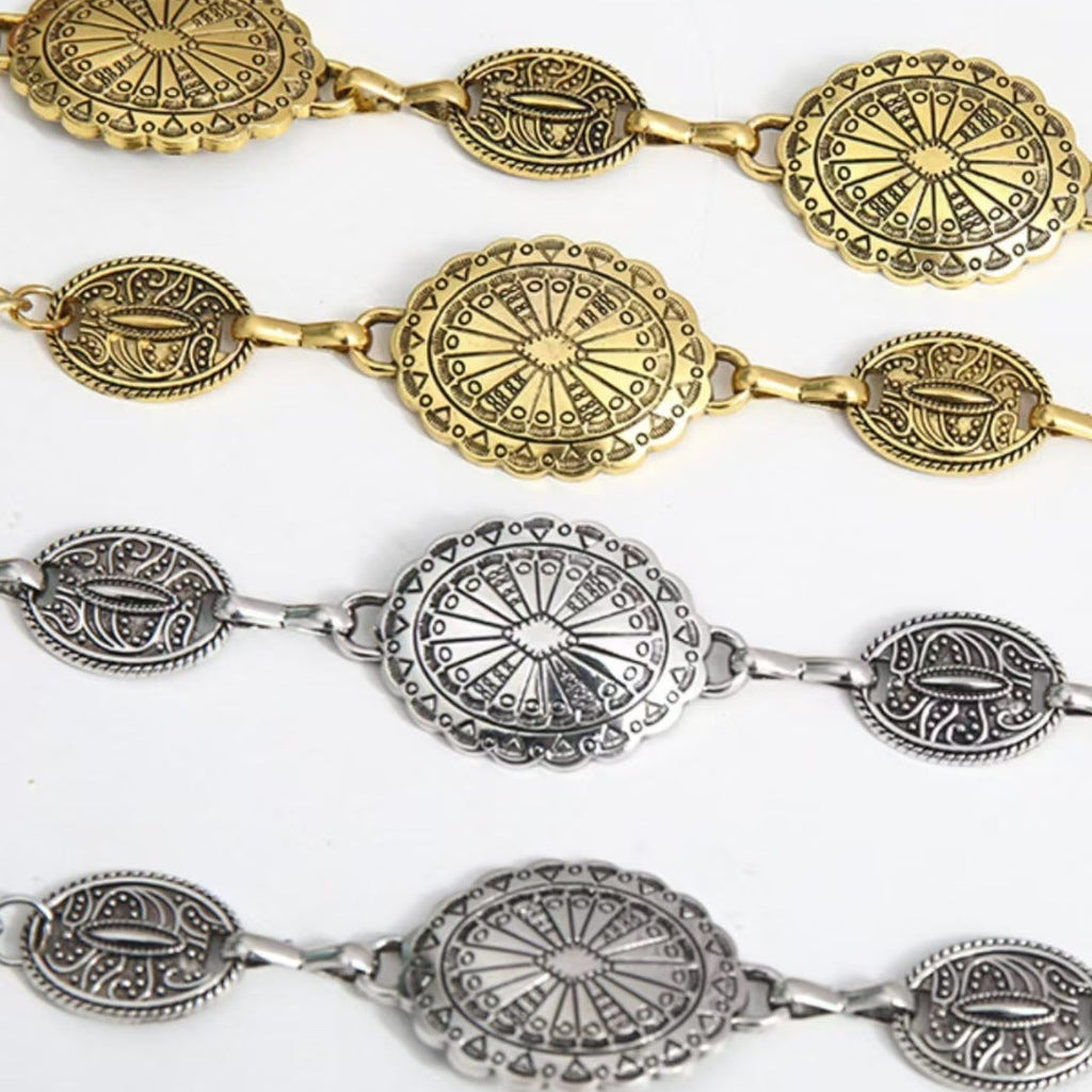 European And American High Sense Fashion Metal Waist Chain