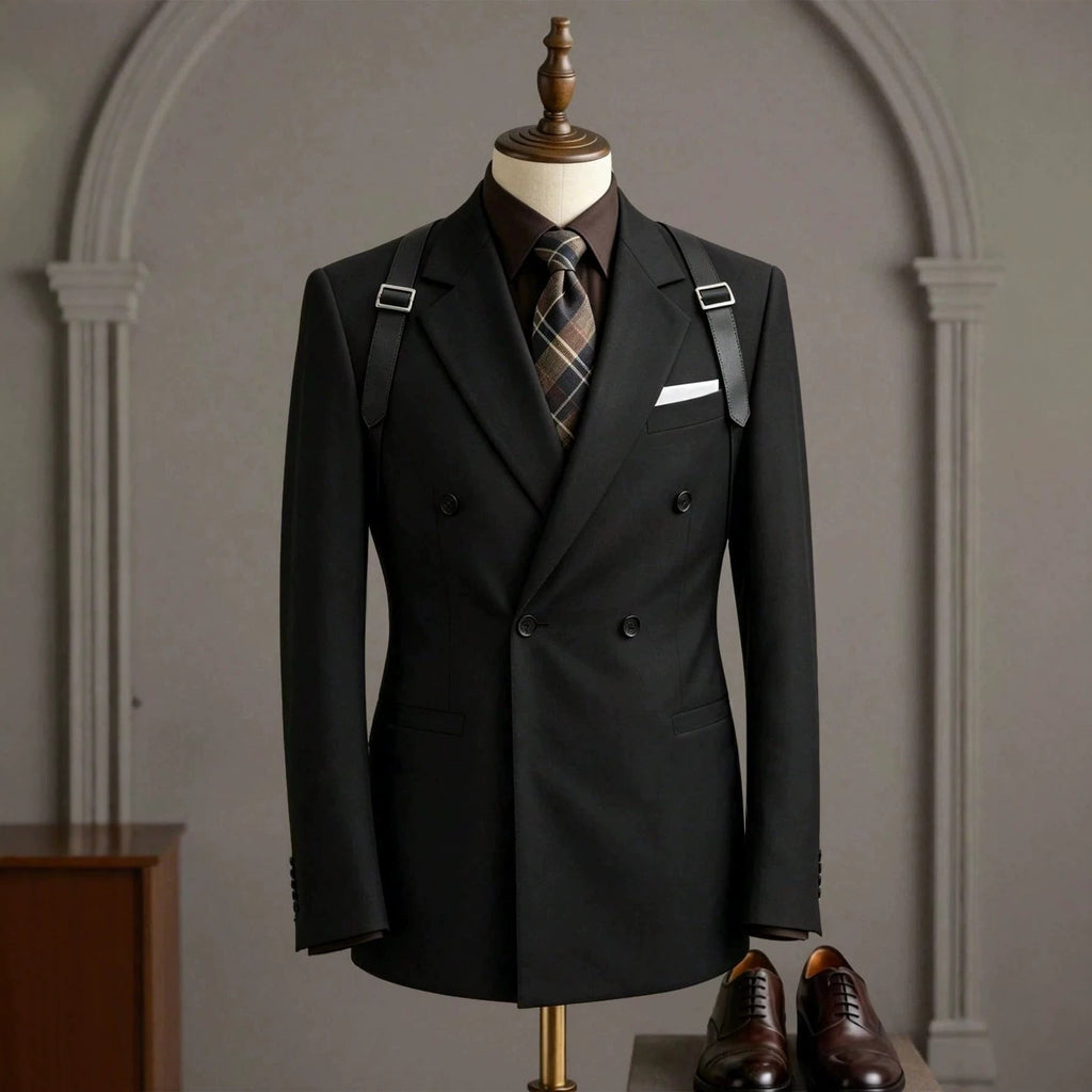 Mens Light-business Single-breasted Suit Jacket