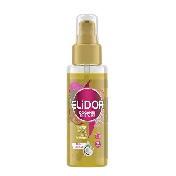 Elidor Coconut Hair Care Oil - Natural Repair Serum for Damaged Hair, 2.71 fl oz