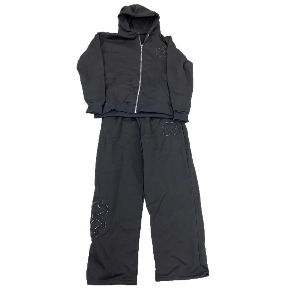 Loose-fit Tailored Hooded Zip-up Sweatshirt Jacket