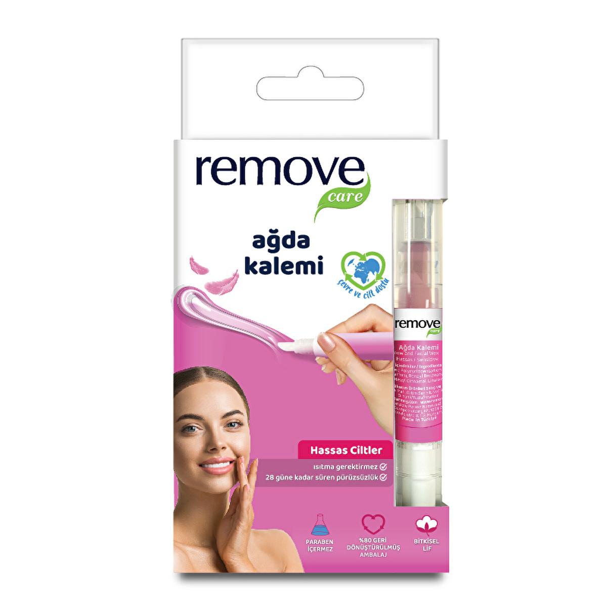 Remove Care Wax Pen for Hair Removal - Easy Eyebrow Shaping & Facial Hair Removal for Sensitive Skin